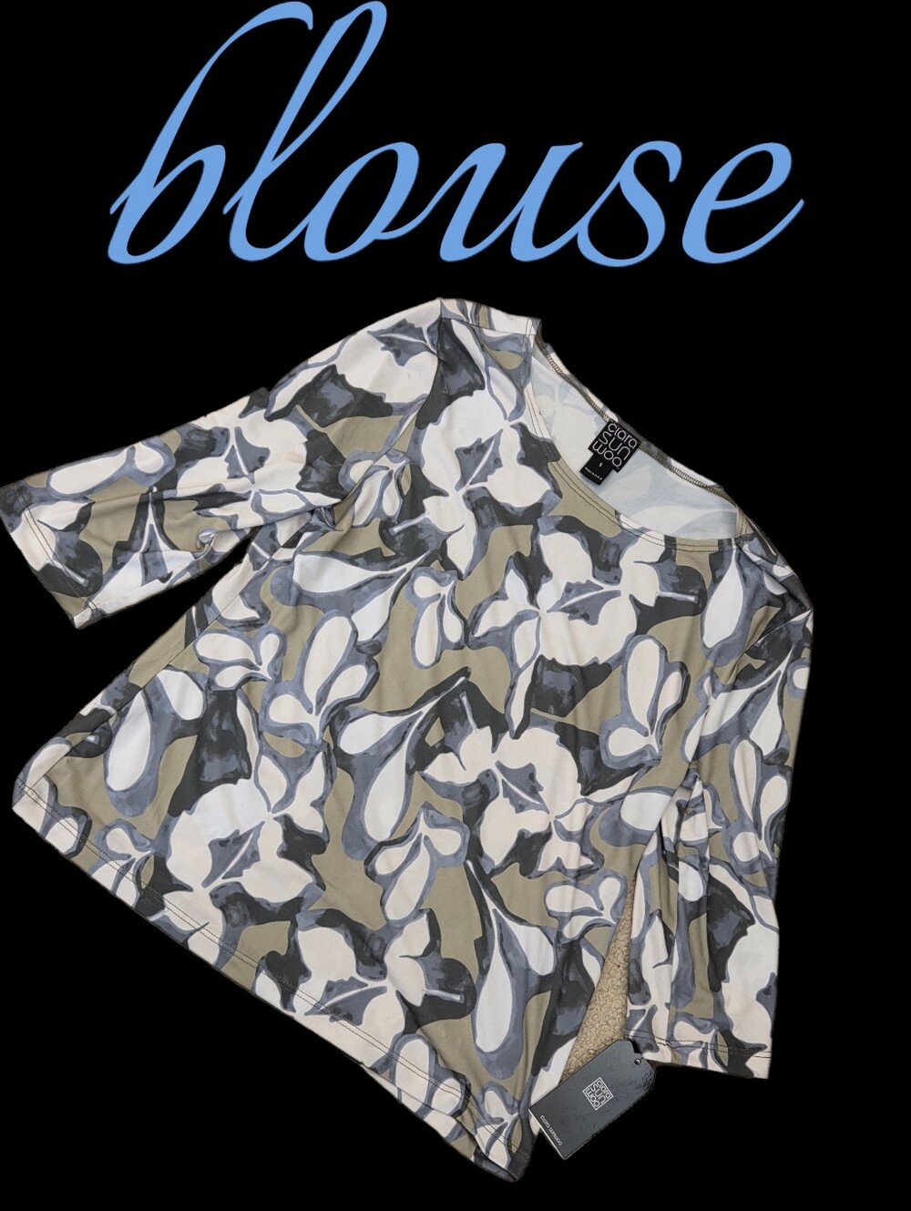 Clara Sunwoo floral 3/4 sleeve blouse Woman S